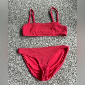 Faherty 2 piece Swimwear, coral, size m